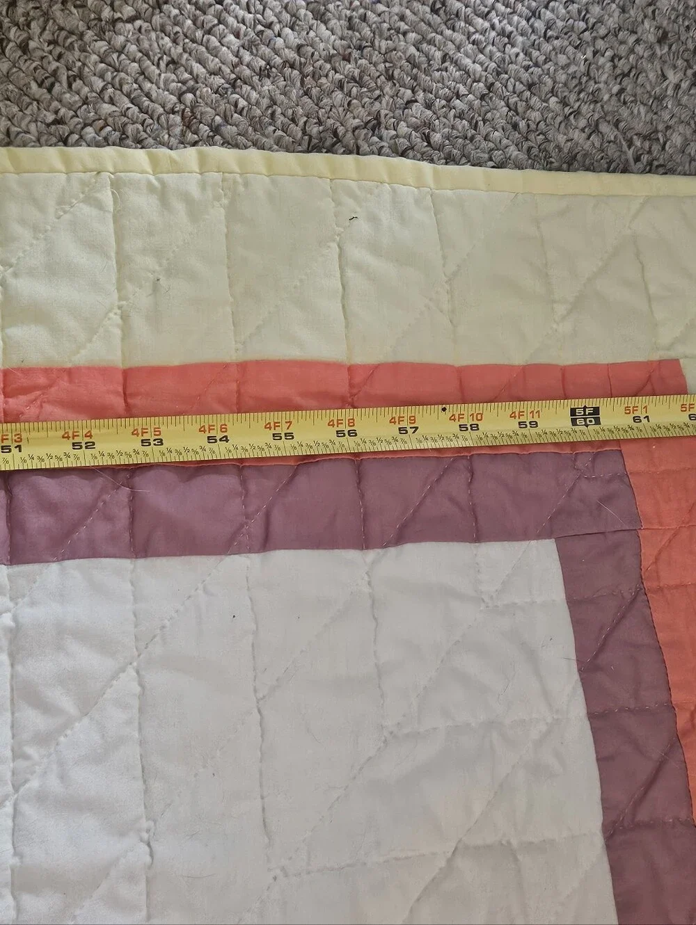 Vintage Handmade Star Quilt